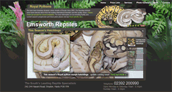 Desktop Screenshot of emsworthreptiles.co.uk